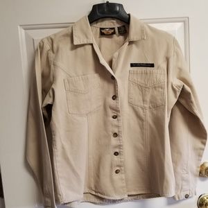 Harley Davidson button up shirt size L